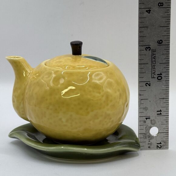YUZU-shaped Soy-Sauce Jar Jug ARITA-ware 140ml Ceramic Japan - Picture 11 of 12